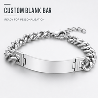 Bracelet personnalisé en acier inoxydable vierge avec nom, chaîne gourmette, fermoir mousqueton, pour couples, vente en gros, bijoux OEM ODM