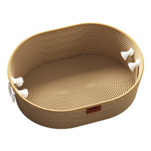 Nueva cama para gatos y rascador, para todas las estaciones, resistente al desgaste y a los arañazos, tejido con cuerda de algodón, cama portátil para gatos. - Product Image 5