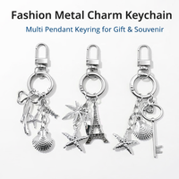 Porte-clés pendentif en alliage de zinc, motif dessin animé tendance, écologique et durable, idéal pour souvenir, cadeau promotionnel, vente en gros