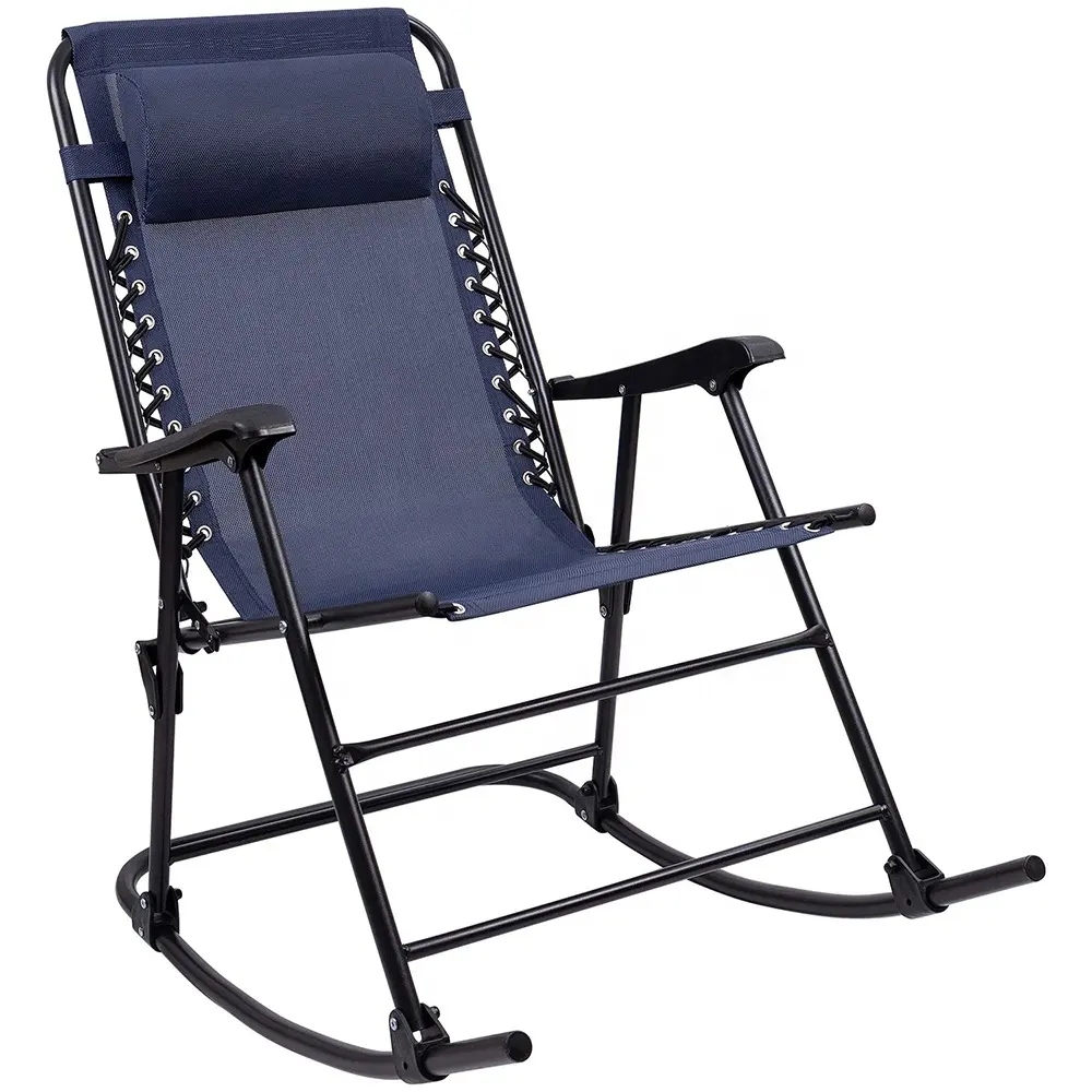 Gấp Recliner không trọng lực Rocking Chair cho cắm trại câu cá Patio vườn ghế ngoài trời bãi biển phòng chờ ghế lười biếng