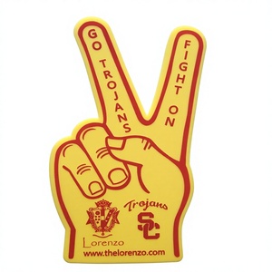 Doigts <span class=keywords><strong>de</strong></span> <span class=keywords><strong>la</strong></span> <span class=keywords><strong>victoire</strong></span> géants en mousse EVA épaisse pour supporters sportifs, conception personnalisée usine 2026 - Product Image 1