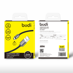 Cavo <span class=keywords><strong>USB</strong></span> Budi per Ricarica Rapida e Trasferimento Dati, Cavo <span class=keywords><strong>USB</strong></span> a <span class=keywords><strong>Micro</strong></span> PD o Tipo <span class=keywords><strong>C</strong></span> - Product Image 2