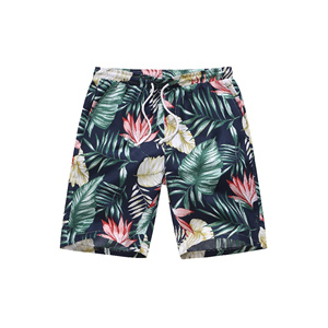Pantalon de gymnastique à imprimé floral pour hommes, short de fitness respirant, logo personnalisé Bangladesh 100% polyester, taille moyenne, anti-rides, vêtements de course - Product Image 2