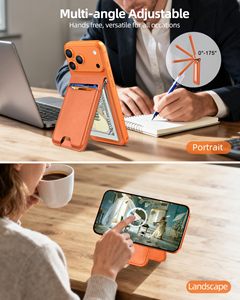 Portacarte Magnetico alla Moda con Supporto Regolabile <span class=keywords><strong>e</strong></span> Clip Portasoldi in Metallo, Portafoglio Sottile Magsafe RFID per <span class=keywords><strong>iPhone</strong></span> - Product Image 4
