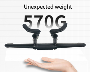 Guidon de vélo de contre-la-montre en fibre de carbone Aero Bars, type Bullhorn, intégré pour triathlon et vélo de route - Product Image 2