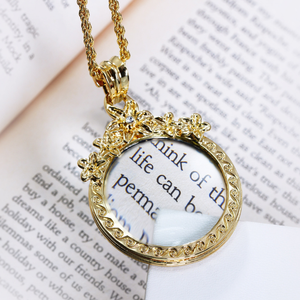 Chandail à longue chaîne pour femmes, collier pendentif, <span class=keywords><strong>loupe</strong></span>, vintage - Product Image 3