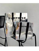 Sac à provisions en carton argenté de luxe pour magasin de détail de vêtements Sacs en papier avec logo personnalisé et poignée de ruban imprimé avec logos