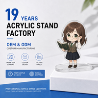 Standee Akrilik Kustom Alas Bulat Stabil Akrilik Berkilau Pesanan Grosir Diterima Stamping Foil Emas Sampel Tersedia
