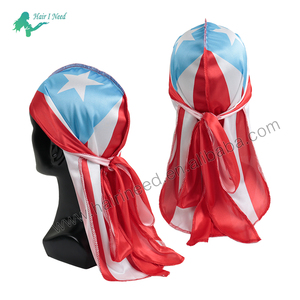 <span class=keywords><strong>Durag</strong></span> en satin de haute qualité avec logo personnalisé, <span class=keywords><strong>motif</strong></span> imprimé, soyeux, en gros, pour hommes - Product Image 4