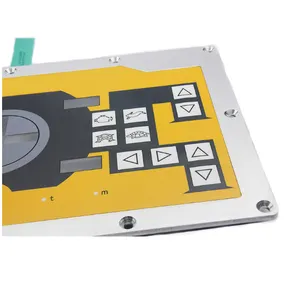 Membran tastatur schalter mit Metall prägung gebunden