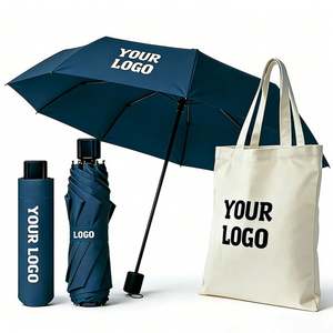 Paraguas Plegables de 3 Secciones al por Mayor, Económicos, con Logotipo Personalizado a Color, Regalo Promocional Empresarial - Product Image 1