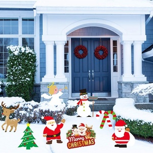 Jiupeng Eco-Friendly Outdoor Christmas Yard Signs 4mm PP Material Holiday <b>Winter</b> <b>Decorations</b> Lawn Sign Board - Product Image 2