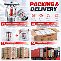 Tête de sprinkler anti-incendie personnalisée d'usine Kunan 68 ° C 15mm ou 20mm