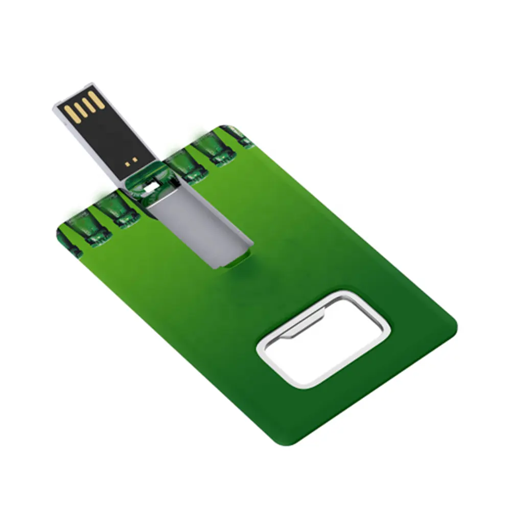 Digibloom Promotionele Flesopeners Usb 4Gb Flash Drive 2.0 3.0 Flash Memory Credit Card Met Bier Opener 128Gb