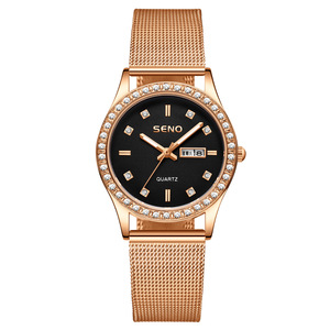 Reloj de Moda Totalmente Automático para Mujer, Resistente al Agua, Luminoso, con Doble Calendario, para Estudiantes, con Diamantes, de Cuarzo - Product Image 6