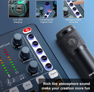 Microfono a Condensatore USB M8 Pro con Cancellazione del Rumore, Interfaccia Audio, Batteria da 800mAh, Supporto per <span class=keywords><strong>2</strong></span> Dispositivi, <span class=keywords><strong>Studio</strong></span> Cablato - Product Image 5