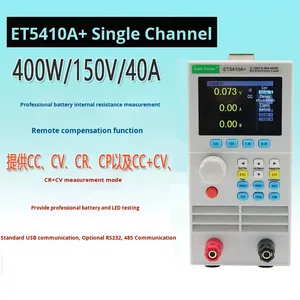 Medidor de carga electrónica de CC de canal único/doble Et5410/20 Probador de descarga de capacidad de batería de potencia - Product Image 6