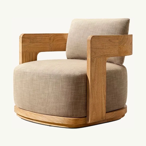 Conjunto de Sofás de Madera de Teca para Exteriores de Estilo Moderno, Sofás de Lujo para Jardín, Patio, <span class=keywords><strong>Villa</strong></span>, Hotel, Terraza, Muebles de Patio - Product Image 2