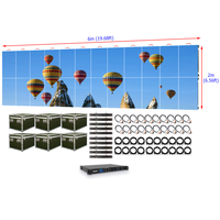 P1.953 Kiralık LED Ekran Duvarı 6m X 2m Yüksek Çözünürlüklü LED Ekran 1.9mm Etkinlikler İçin LED Ekran Paneli 20ft X 7ft