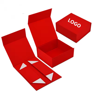 Luxury Rigid Gift Box Set Red <b>Knit</b> Scarf With Ceramic <b>Mug</b> And Decorative Items For Holiday Gifting - Product Image 6