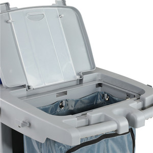 Carrito <span class=keywords><strong>de</strong></span> Limpieza Multifuncional Baiyun AF08181A para Hotel, Carro <span class=keywords><strong>de</strong></span> Conserjería con 3 Estantes para Productos <span class=keywords><strong>de</strong></span> Limpieza - Product Image 6