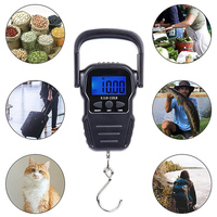 Báscula Electrónica Profesional para Equipaje J&R Comfort Grip Ergonómica de Alta Resistencia 50 kg con Pantalla LCD Retroiluminada y Regla Integrada de Alta Precisión