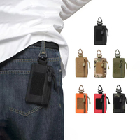 Sac Banane Compact de Gros en Tissu Oxford Multi-zippé, Sac de Rangement EDC avec Clip de Fixation pour Randonnée, Porte-cartes et Portefeuille pour le Camping en Plein Air