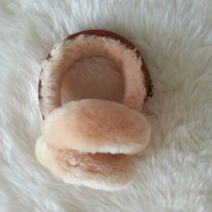 लड़कियों के फैशन समायोज्य हैमबर्गर इयर मफ गर्म फर कान गरम कान कवर महिलाओं के लिए ठोस रंग इयर मफ - Product Image 3