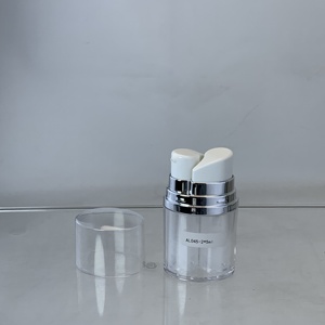 Bouteille vide en PETG à pompe double chambre pour huile visage, 30, 10, 20 ml – Flacons airless doubles pour sérum et lotion - Product Image 5