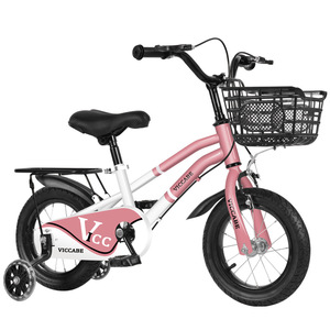 Bicicleta infantil Viccabe con ruedas de 12 pulgadas y cesta para niñas de 3 a 10 años, sillín cómodo, llanta de acero - Product Image 1