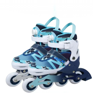 Patins à roulettes pour filles et garçons adolescents, réglables en <span class=keywords><strong>4</strong></span> tailles pour enfants, patins à roulettes pour tout-petits avec <span class=keywords><strong>roues</strong></span> lumineuses - Product Image 1