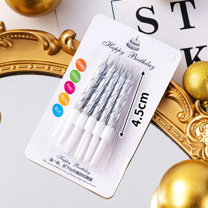 10 Candele <span class=keywords><strong>a</strong></span> Spirale Colorate con Motivi '<span class=keywords><strong>Buon</strong></span> <span class=keywords><strong>Compleanno</strong></span>' per Matrimoni, Feste di <span class=keywords><strong>Compleanno</strong></span>, Confezionate in Scatole - Product Image 4