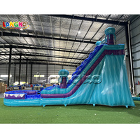 Glissière d'eau gonflable de nouvelle conception château gonflable d'amusement extérieur de glissière de piscine de PVC de 0.55mm pour la location de partie