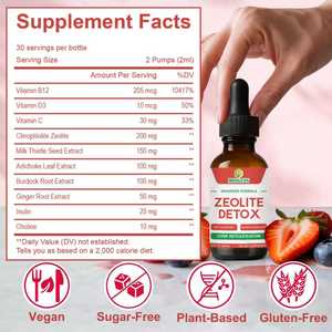 Gouttes Détoxifiantes au Zéolite OEM/ODM : Nettoyage Interne, Boost de Vitalité, Soutien de la Santé Intestinale, Restauration Énergétique, Mélange Herbal Antioxydant - Product Image 3