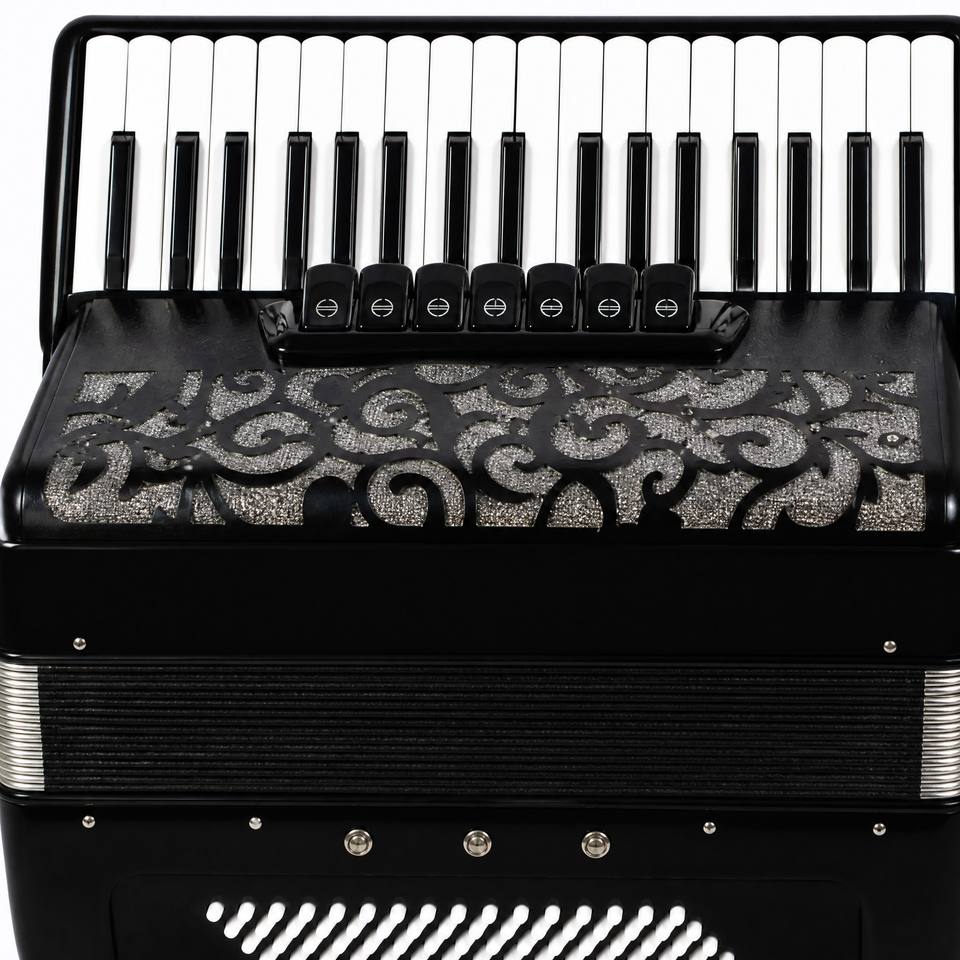 37K80BS 37 Key 80 Bass Piano Accordion, Italian Imported Reed Plate ...