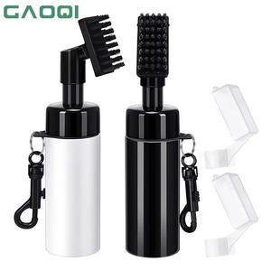Venta caliente 2 en 1 logotipo personalizado llavero cepillo de limpieza de palos de Golf con prensa de 150ml botella de agua con pulverizador limpiador de palos de Golf - Product Image 1