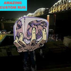 Grands <span class=keywords><strong>tapis</strong></span> <span class=keywords><strong>Bape</strong></span> 3D découpés en forme irrégulière, <span class=keywords><strong>tapis</strong></span> de luxe faits à la main, <span class=keywords><strong>tapis</strong></span> touffetés sur mesure - Product Image 4