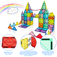 Imanes de bloques de construcción educativos 3D de alta calidad, 46 Uds., juguete para regalo para niños pequeños, imanes para niños y niñas, azulejos de construcción para niños