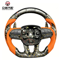 Volant de course en fibre de carbone forgé sur mesure pour Dodge Charger Challenger SRT Hellcat, accessoires intérieurs de voiture