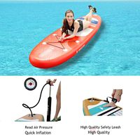 Planche à pagaie gonflable (SUP) Stock WSTOP 10'6'' certifiée CE, capacité maximale 430 lbs, orange, unisexe, accessoires complets
