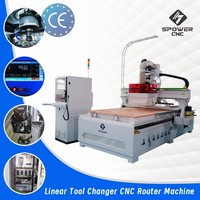 Router CNC de 3 Ejes con Cambiador Automático de Herramientas para Trabajos en Madera y Muebles