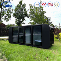 Cabane Apple préfabriquée modulaire, mini-maison, pod de glamping, villa pour hôtel, entrepôt et atelier, structure en acier, design moderne