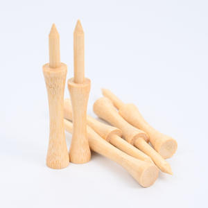Tees de golf en bambou 70 mm, tees en fibre de bois pour la pratique et l'entraînement de golf, haute qualité, prix direct usine - Product Image 2