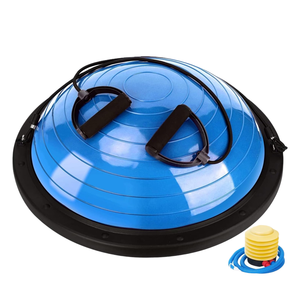 PP + PVC setengah-<span class=keywords><strong>ball</strong></span> Set untuk Yoga kebugaran pembakar lemak bola latihan dengan pompa kaki inti memperkuat bola keseimbangan - Product Image 1