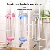 Distributeur d'eau suspendu en plastique pour lapin, hamster, cochon d'Inde, oiseaux, cage à oiseaux, 500 ml, accessoires pour petits animaux, produits et fournitures pour animaux de compagnie