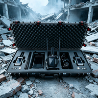 Kit de Secours d'Urgence avec Écran Haute Luminosité 8 Pouces, Détecteur Microseismique Audiovisuel, Affichage des Coordonnées GPS