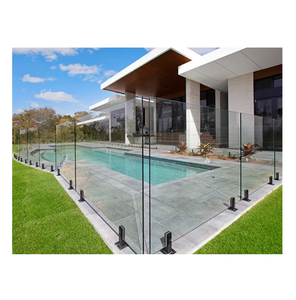 Barandilla de Vidrio para Balcón de Diseño Moderno con <span class=keywords><strong>Pilar</strong></span> de Acero Inoxidable - Product Image 1