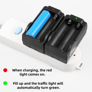 Carregador de Viagem para Bateria de Lítio <span class=keywords><strong>18650</strong></span> com Entrada 100-240V, Saída 4.2V 600MA, Parada Automática ao Chegar ao Ponto Máximo de Carga, Fabricante - Product Image 1