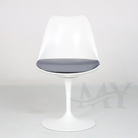 Chaise de salle à manger moderne, fauteuil tulipe en fibre de verre, fauteuil de loisirs de bureau, rouge/gris, plastique ABS, chaises tulipe