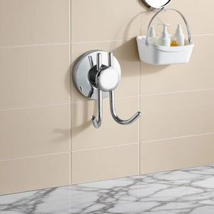 Móc áo treo tường Hợp kim kẽm mạ crôm hiện đại, lắp đặt khoan, thích hợp cho việc lưu trữ phòng tắm. - Product Image 1